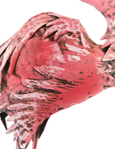 Flamenco metálico rosa alto