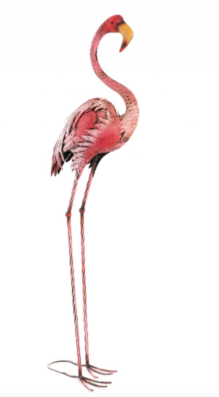 Flamenco metálico rosa alto