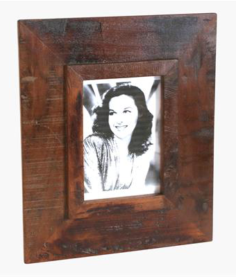 Porta fotos madera relieve grande