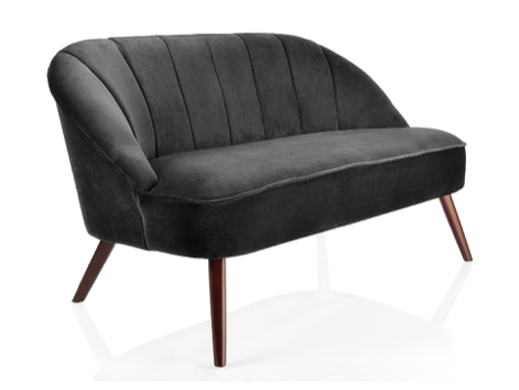 Sofa terciopelo gris