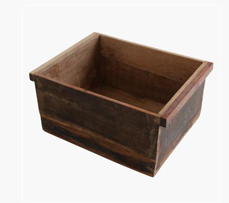 Caja de madera maciza