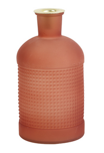 Botella color caldero porta velas