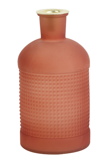 Botella color caldero porta velas