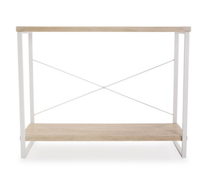 Consola metal y madera clara