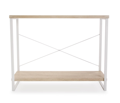 Consola metal y madera clara