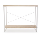 Consola metal y madera clara