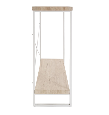 Consola metal y madera clara
