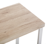 Consola metal y madera clara