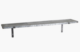 Balda de pared recubierta de zinc