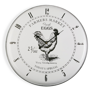 Reloj metálico gallo
