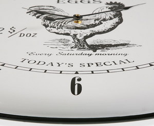 Reloj metálico gallo