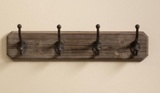 Perchero madera con 4 ganchos dobles