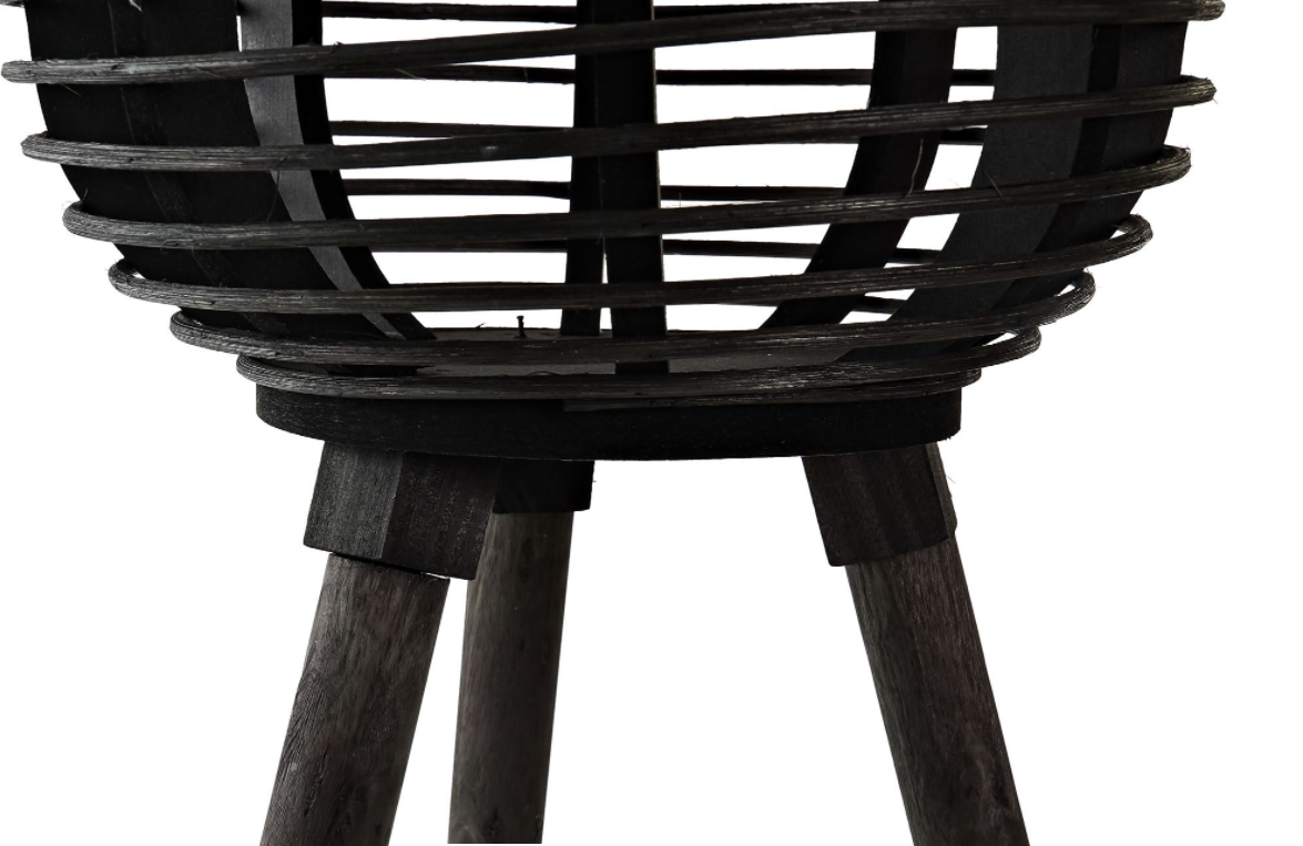 Macetero madera negro