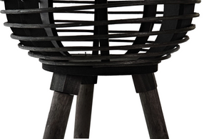 Macetero madera negro