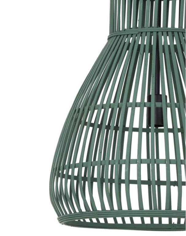 Lámpara ratan verde