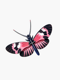 Figura Mariposa Rosa y Negra Carton Puzle