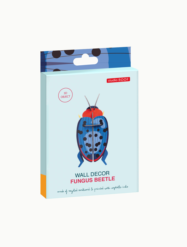 Figura Escarabajo Azul y Rojo Carton Puzle