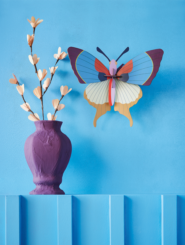 Figura Mariposa Multicolor Carton Puzle