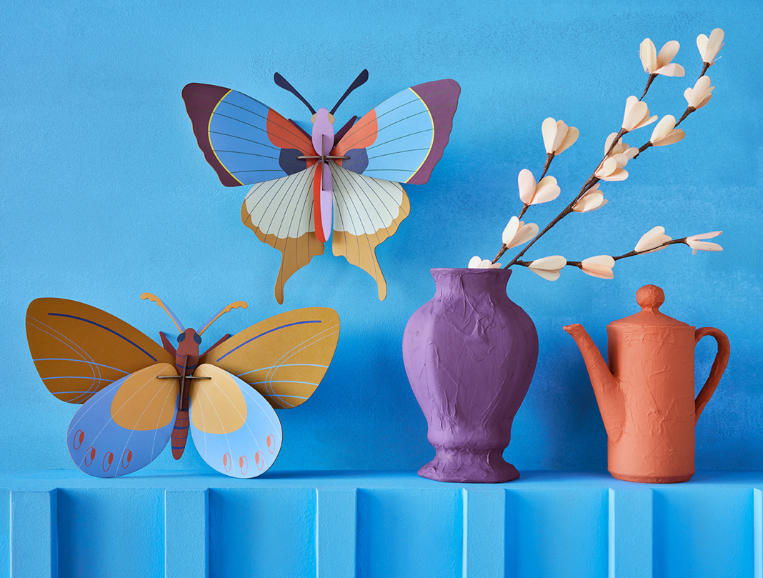 Figura Mariposa Multicolor Carton Puzle