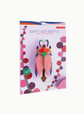 Figura Escarabajo Rosa Carton Puzle