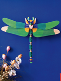 Figura Libélula Verde Carton Puzle