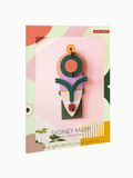 Figura Mascara africana con gorro circular Carton Puzle