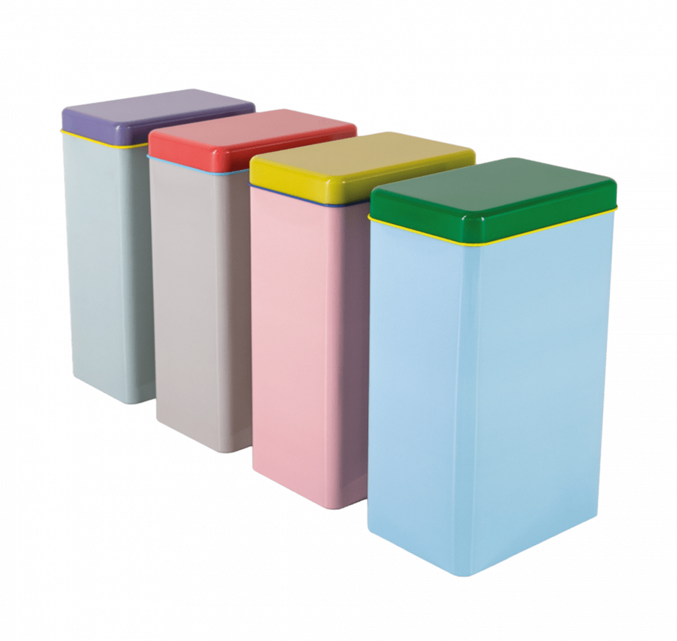 Set Cajas metálicas colores