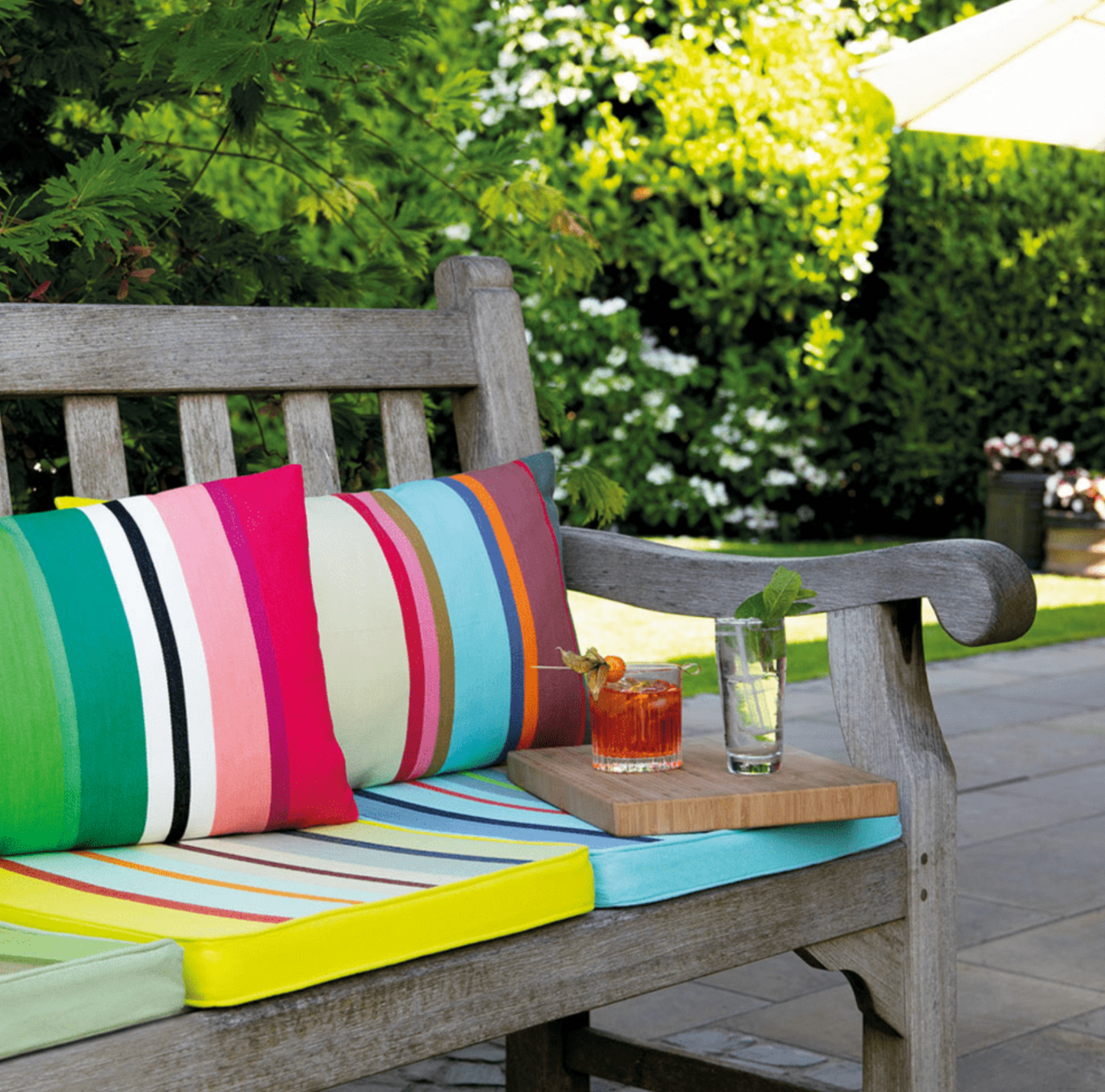 Cojin Rayado rectangular Verano