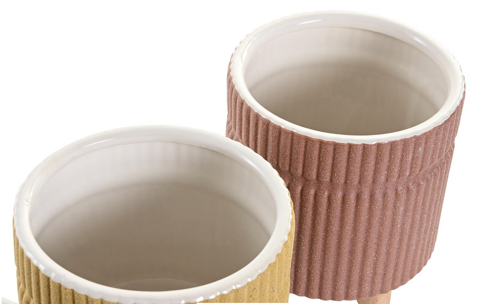 Macetero gres en 3 colores