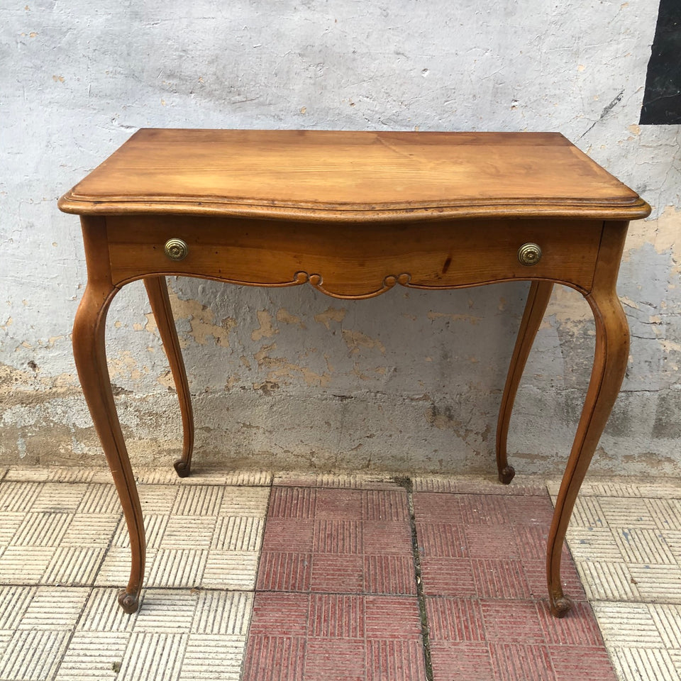 Consola de madera con cajón
