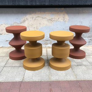 Taburete metálico marron