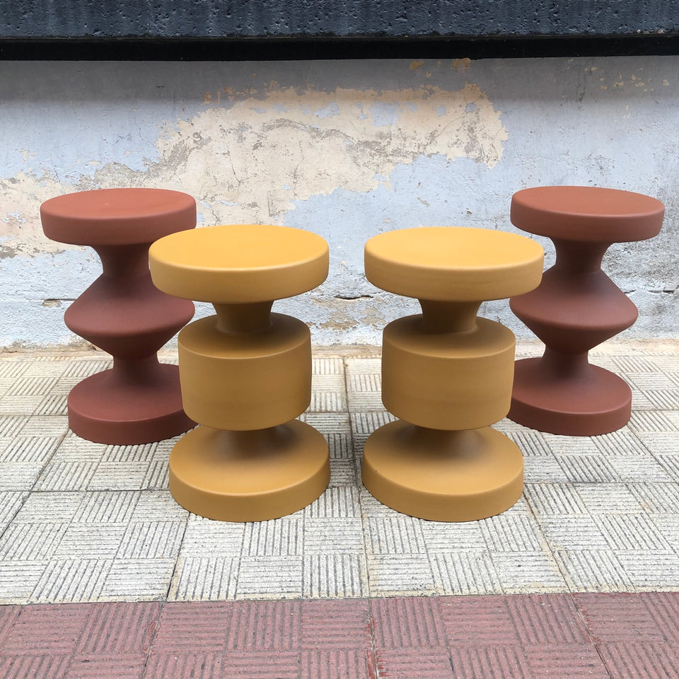 Taburete metálico marron