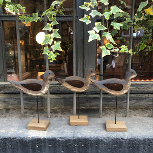 Figura pájaro madera