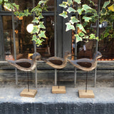 Figura pájaro madera
