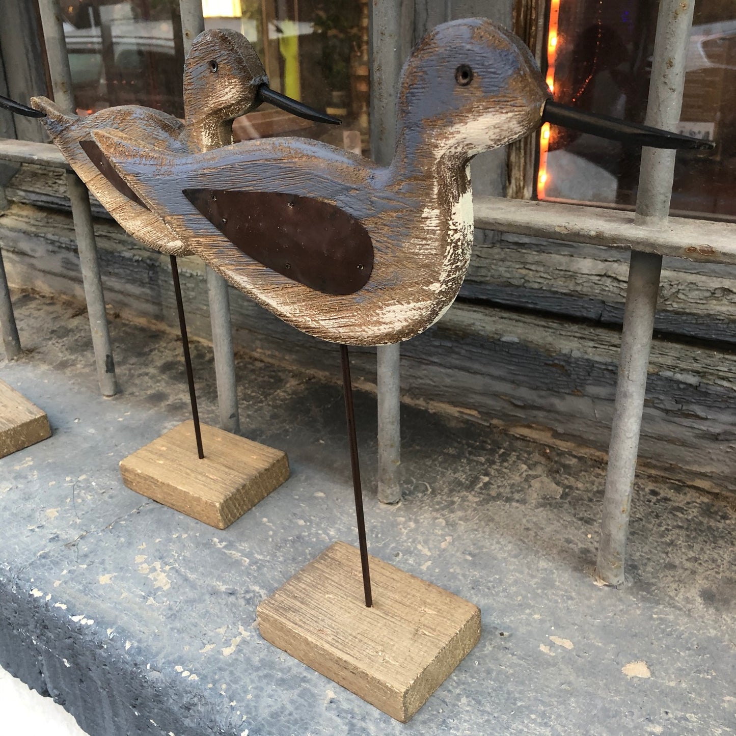 Figura pájaro madera