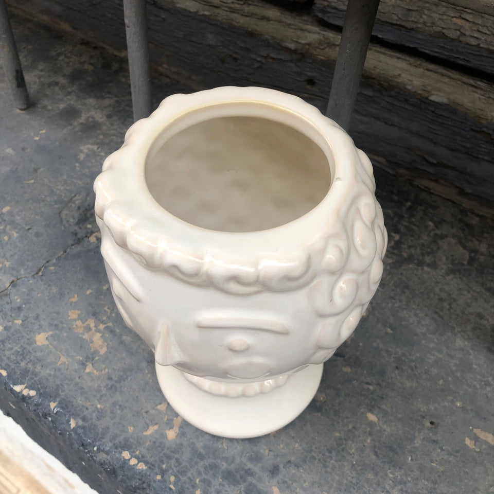 Macetero rostro mujer