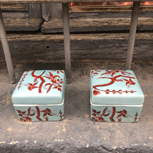 Caja cerámica azul
