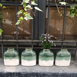 Jarron tricolor verde