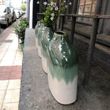 Jarron tricolor verde