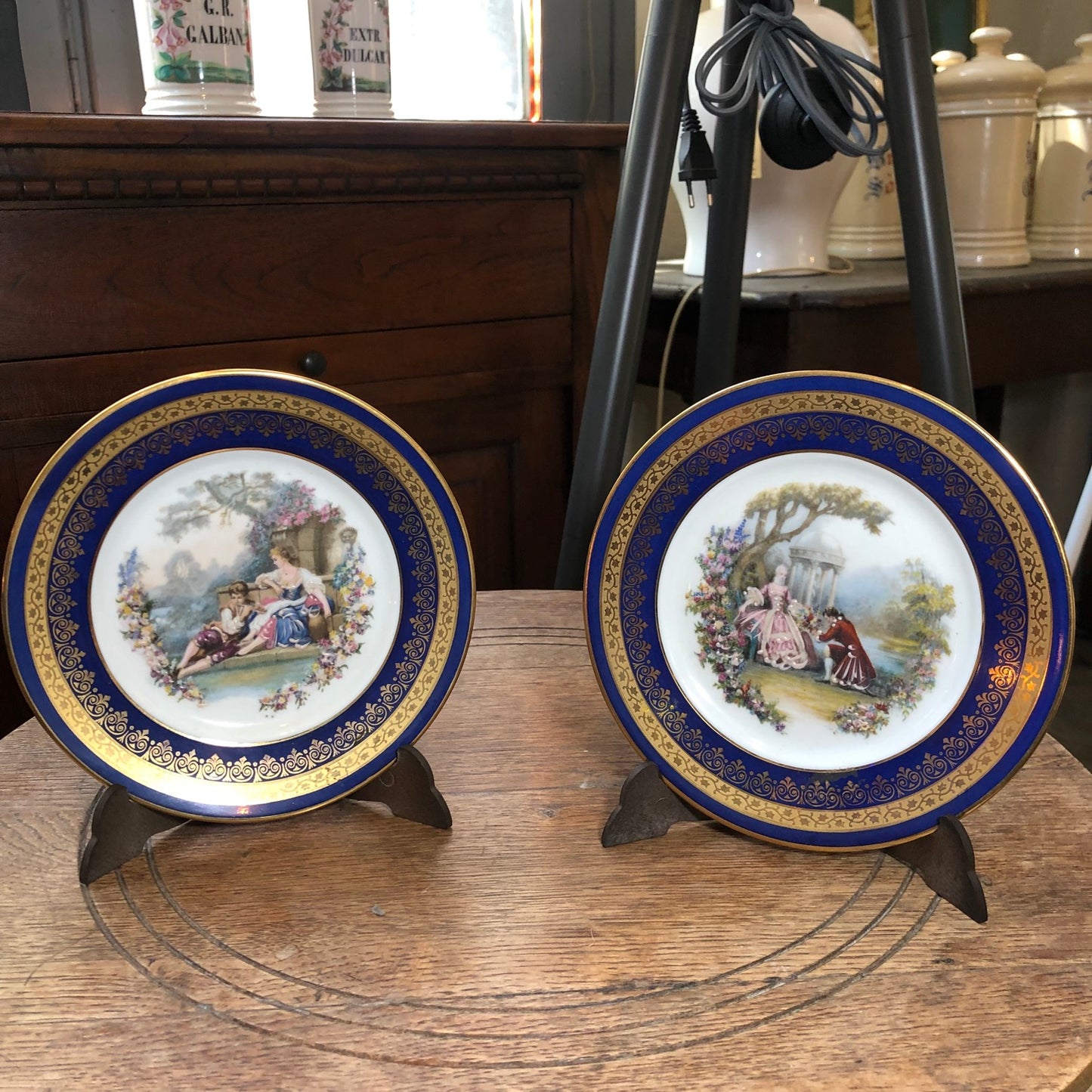 Pareja platos decorativos Limoges