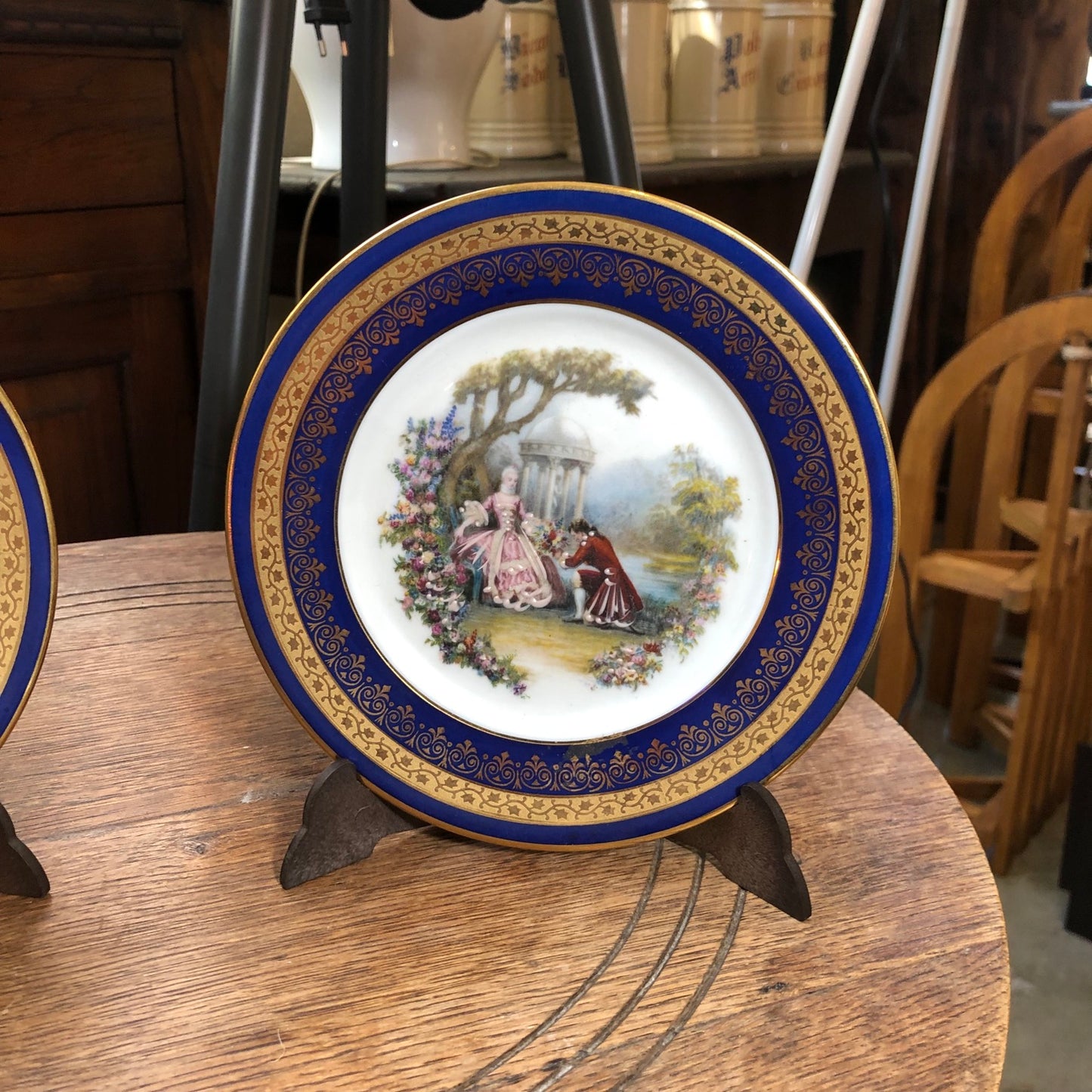 Pareja platos decorativos Limoges