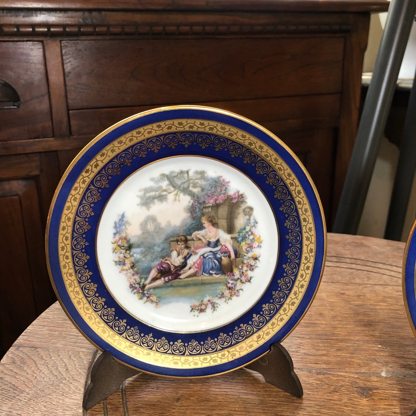 Pareja platos decorativos Limoges