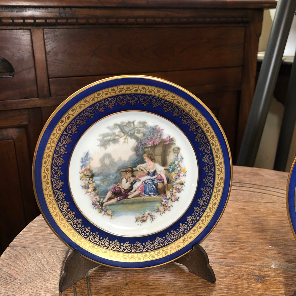 Pareja platos decorativos Limoges