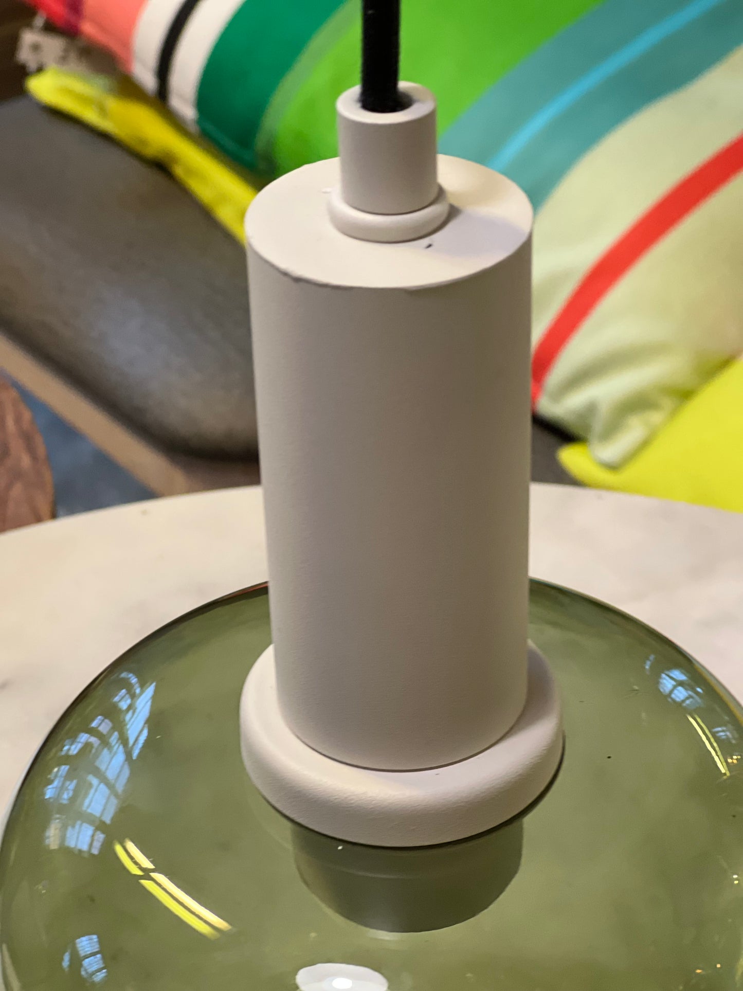 Lampara Cristal verde
