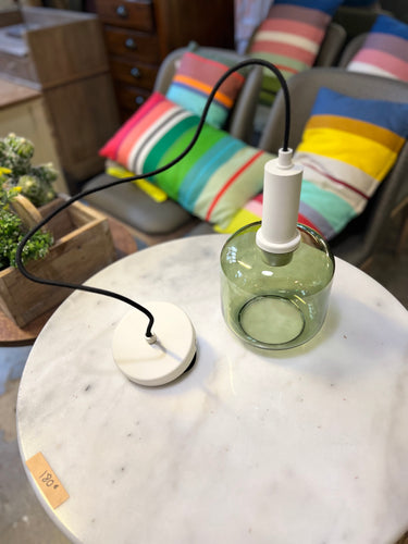 Lampara Cristal verde