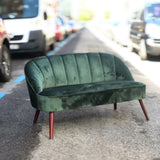 Sofa terciopelo verde