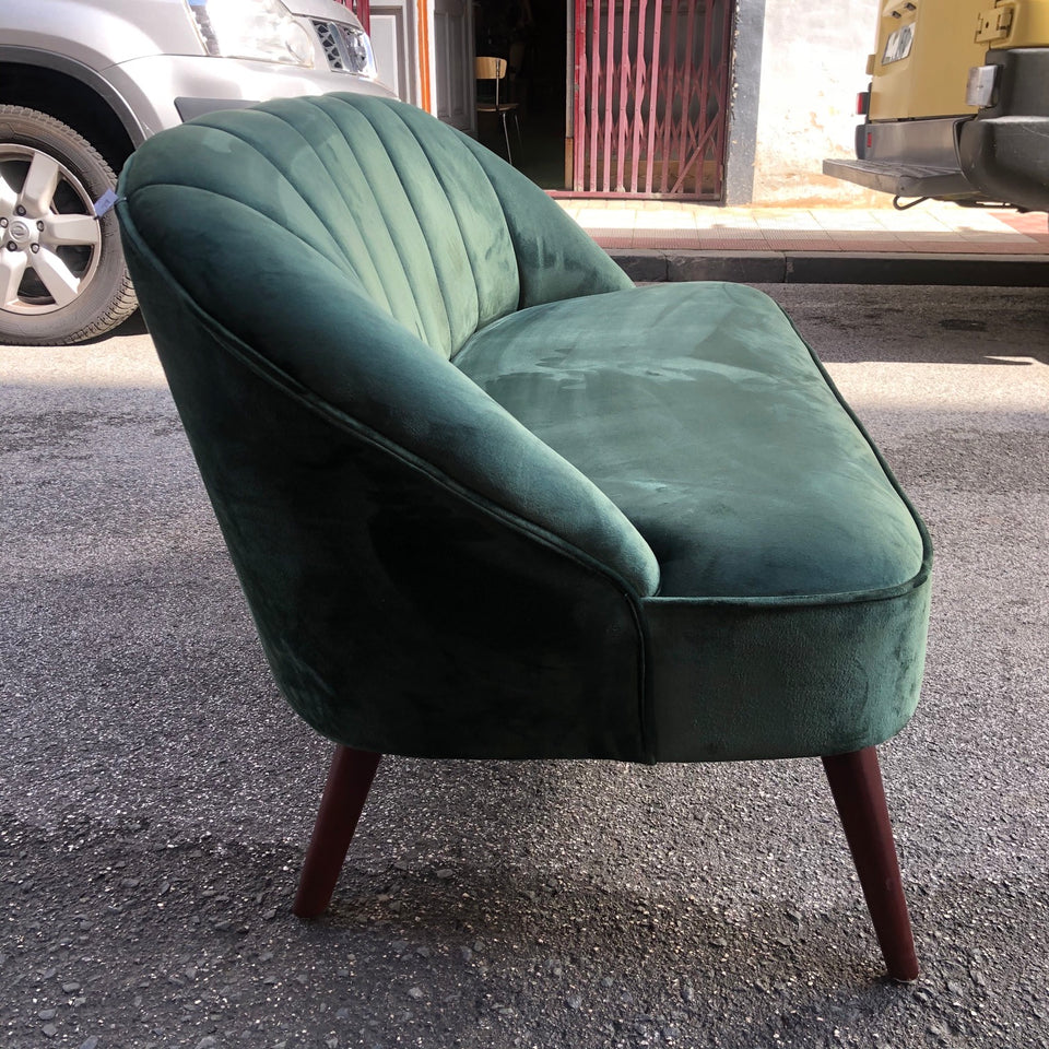 Sofa terciopelo verde