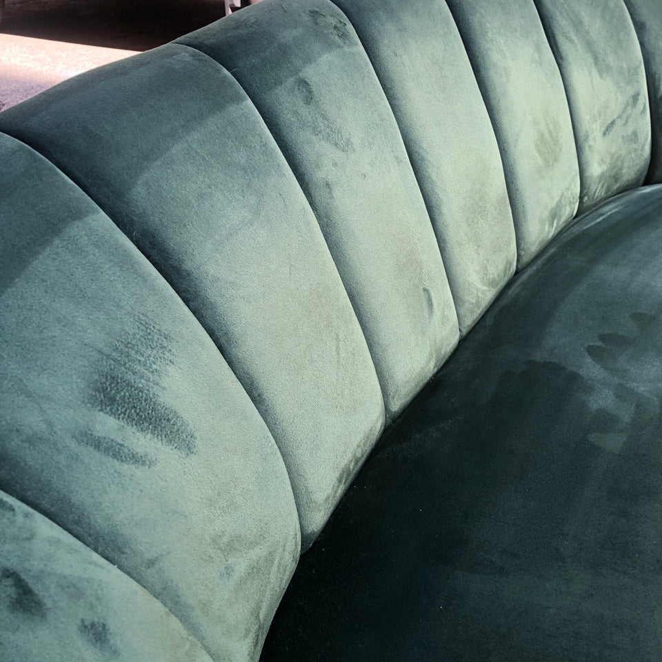 Sofa terciopelo verde