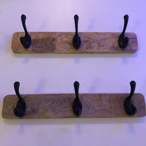 Perchero madera 3 ganchos
