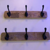 Perchero madera 3 ganchos